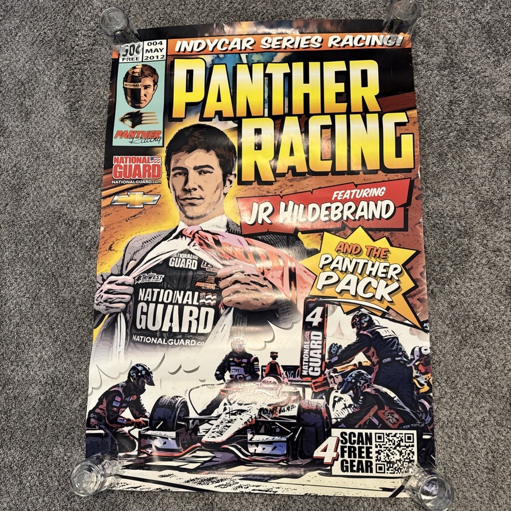 2012 JR Hildebrand Panther Racing Indy Car Series Racing Poster 39.5"x27"